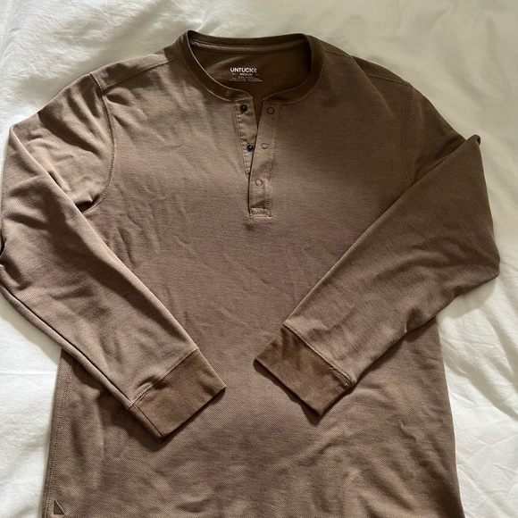 UNTUCKit Shirts Mens Long Sleeve Untuckit Henley Poshmark